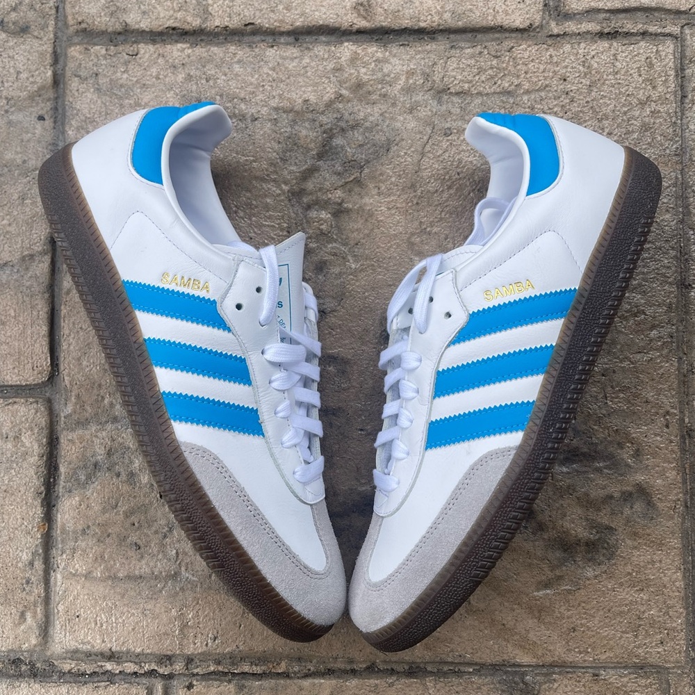 Adidas Samba OG ‘White Shock Cyan’ *No Box*